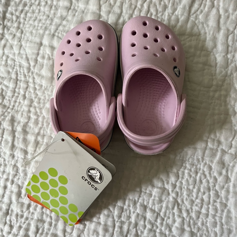 CROCS Kids Light Pink Clogs